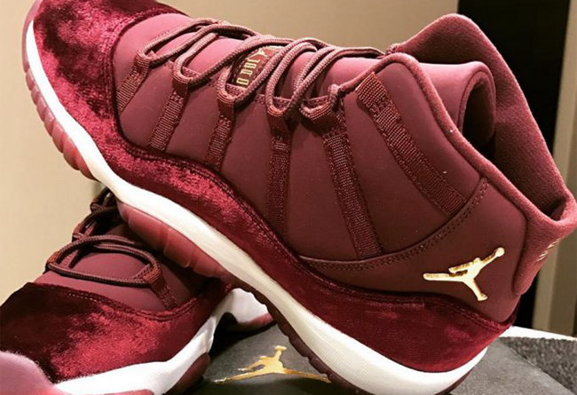 AJ11,Air Jordan 11,  年底又一款 AJ11！Air Jordan 11 GS Velvet “Heiress” 曝光