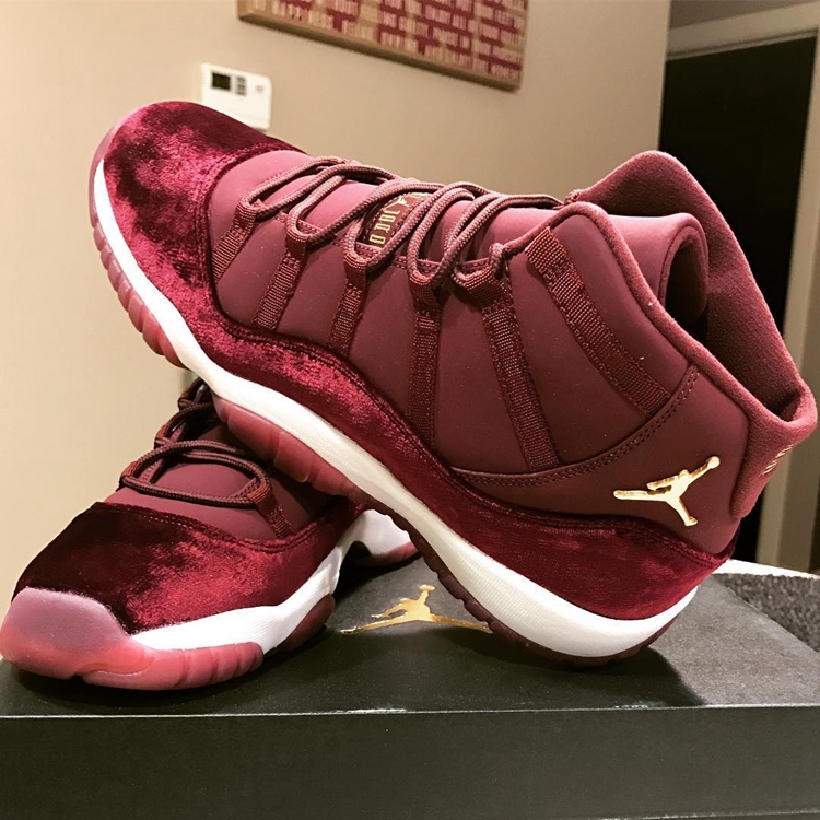 AJ11,Air Jordan 11,  年底又一款 AJ11！Air Jordan 11 GS Velvet “Heiress” 曝光