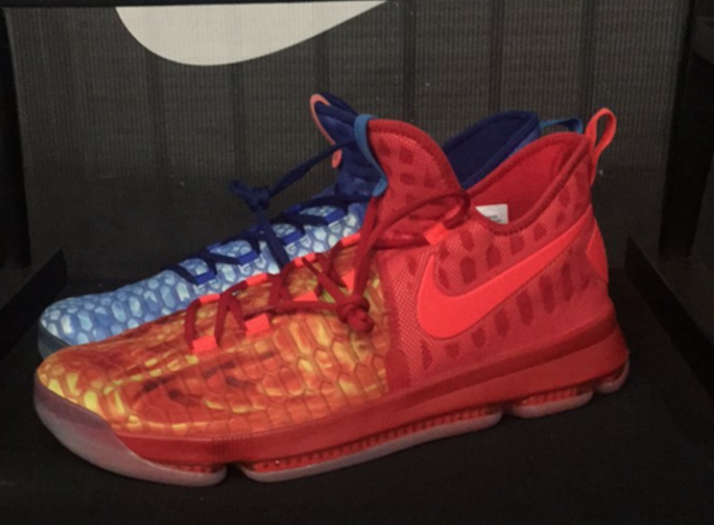Nike,KD 9  冰与火鸳鸯配色！Nike KD 9 “Fire & Ice” 发售信息