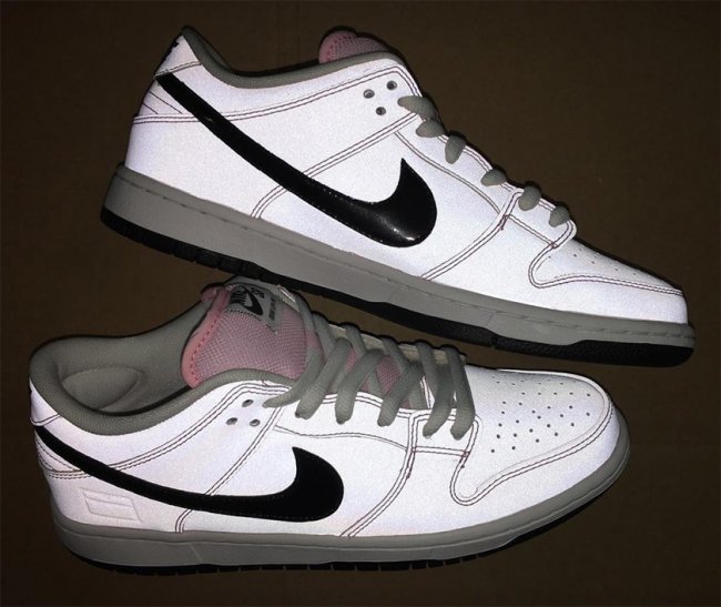 Dunk SB,Nike,833474-601 833474-601 全鞋面反光耀眼！Nike Dunk SB Low “Pink Box” 致敬经典鞋盒