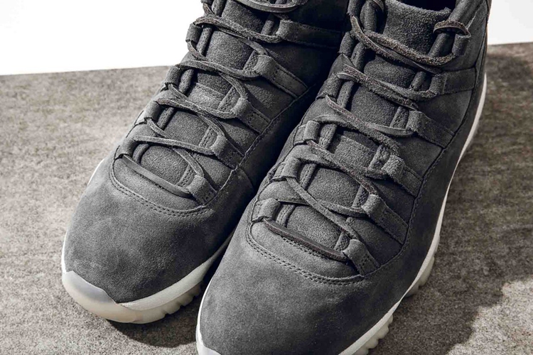 Air Jordan 11,AJ11,914433-003  实物开箱！灰麂皮 Air Jordan 11 Pinnacle 美图近览