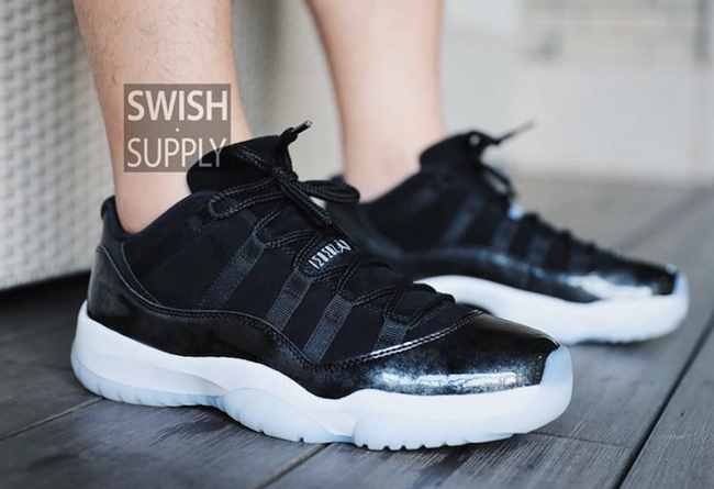Air Jordan 11 Low,AJ11,528895-  伯明翰男爵主题再临！Air Jordan 11 Low “Barons” 实物欣赏
