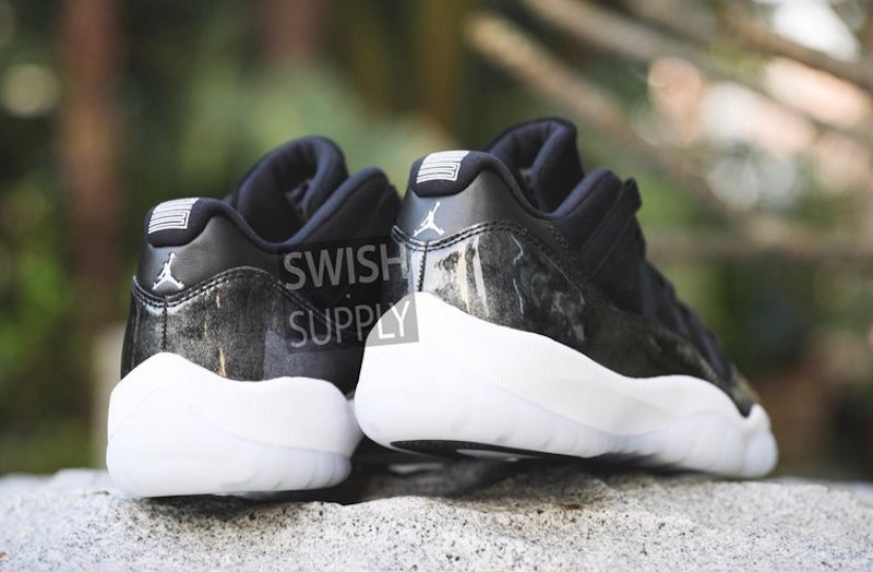 Air Jordan 11 Low,AJ11,528895-  伯明翰男爵主题再临！Air Jordan 11 Low “Barons” 实物欣赏