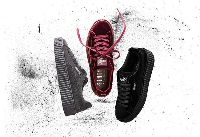 Rihanna,PUMA Fenty Creeper  天鹅绒加持！Rihanna x PUMA Fenty Creeper 发售预告
