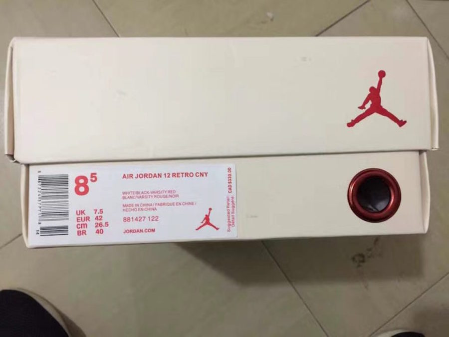881427-122,AJ12,Air Jordan 12 881427-122AJ12 像极了 Taxi！中国新年配色 Air Jordan 12 “Chinese New Year”
