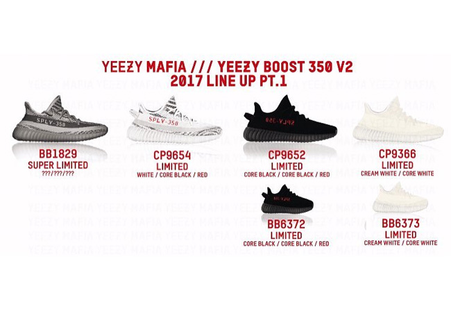 Yeezy 350 Boost V2,Yeezy 350 B  提前预览，明年年初到底有哪些 Yeezy 350 Boost V2？