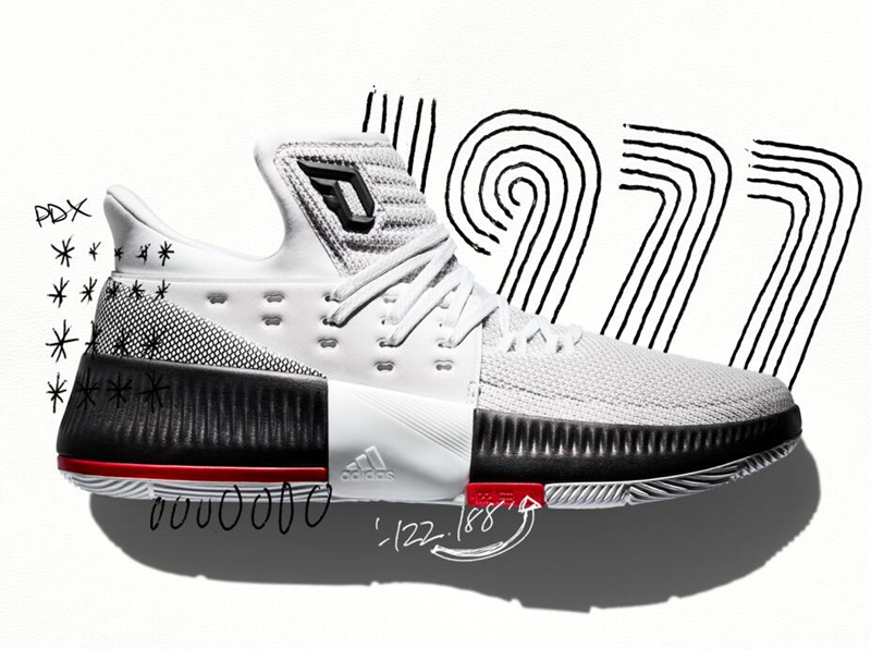 adidas,Dame 3  1 月 1 日登场！利拉德携 adidas Dame 3 与你一起称雄！