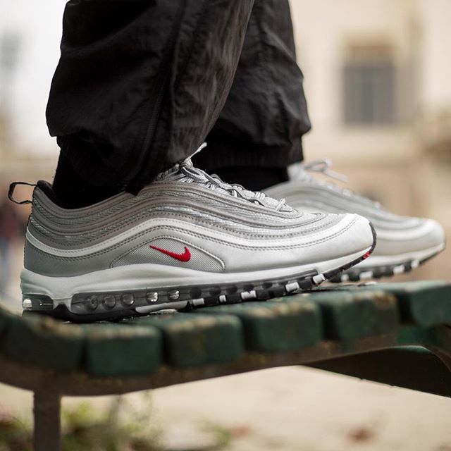 Nike,Air Max 97 OG,884421-001   银子弹回归！Air Max 97 OG “ La silver ” 将于即将发售