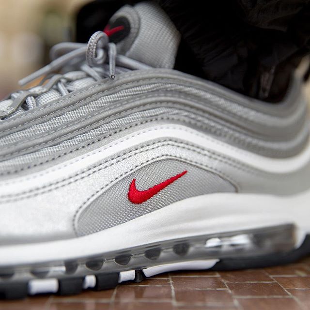 Nike,Air Max 97 OG,884421-001   银子弹回归！Air Max 97 OG “ La silver ” 将于即将发售