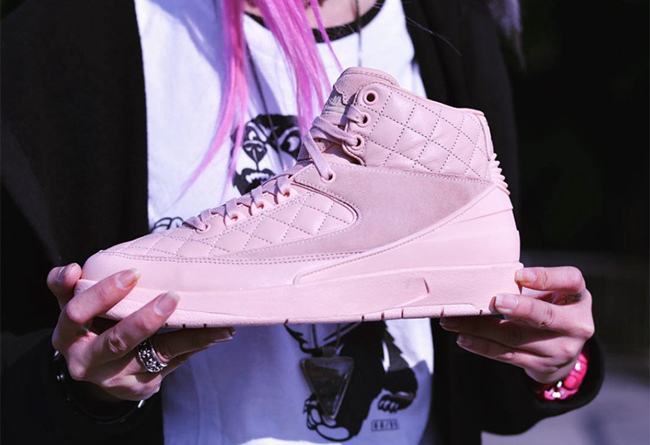 Don C,Air Jordan 2,AJ2,Pink  奢华质感！Don C x Air Jordan 2 “Pink” 全新实物展示