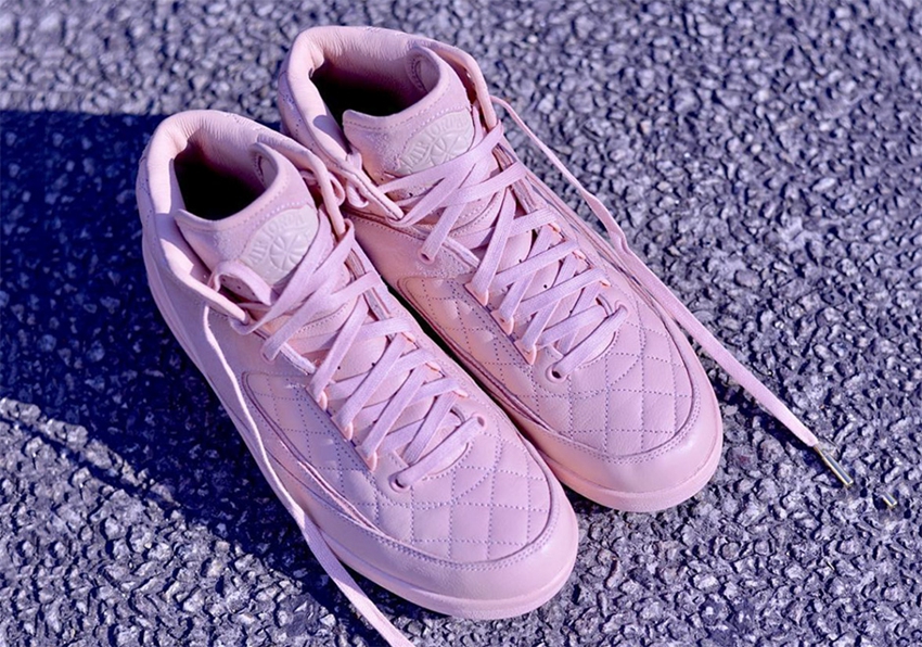 Don C,Air Jordan 2,AJ2,Pink  奢华质感！Don C x Air Jordan 2 “Pink” 全新实物展示