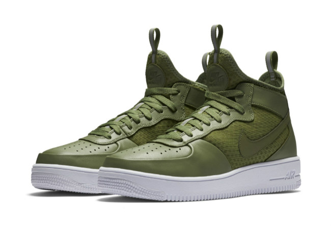 Nike,UltraForce Mid  帅气清纯一抹绿！Air Force 1 UltraForce Mid 全新配色