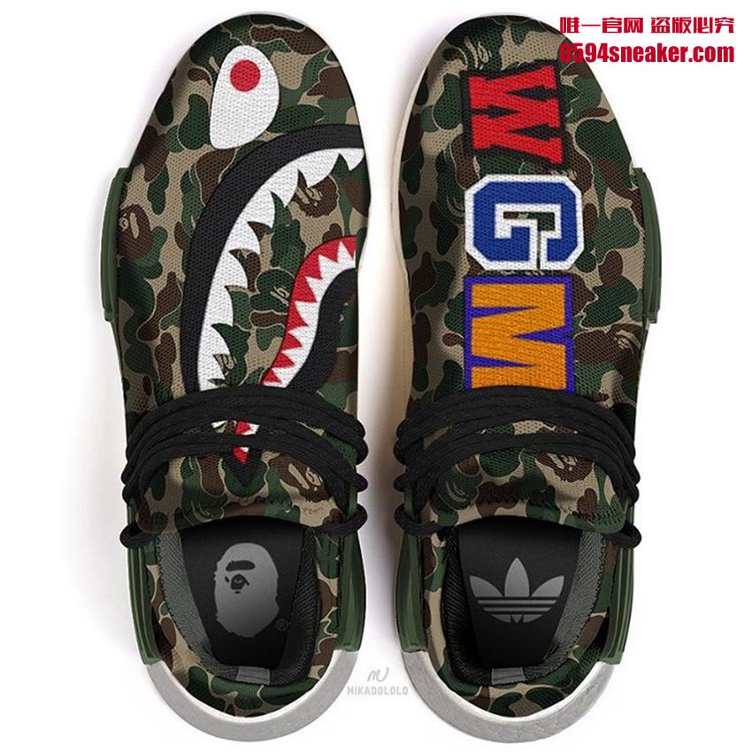 OFF-WHITE,adidas,Hu NMD,BAPE  脑洞大开！来看看 OFF-WHITE x adidas Hu NMD 概念设计