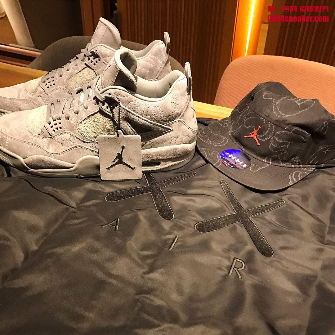 KAWS,AJ4,Air Jordan 4 AJ4 黑人陈建州网晒 KAWS x Jordan 套装全系列！