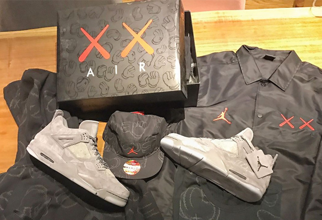 KAWS,AJ4,Air Jordan 4 AJ4 黑人陈建州网晒 KAWS x Jordan 套装全系列！