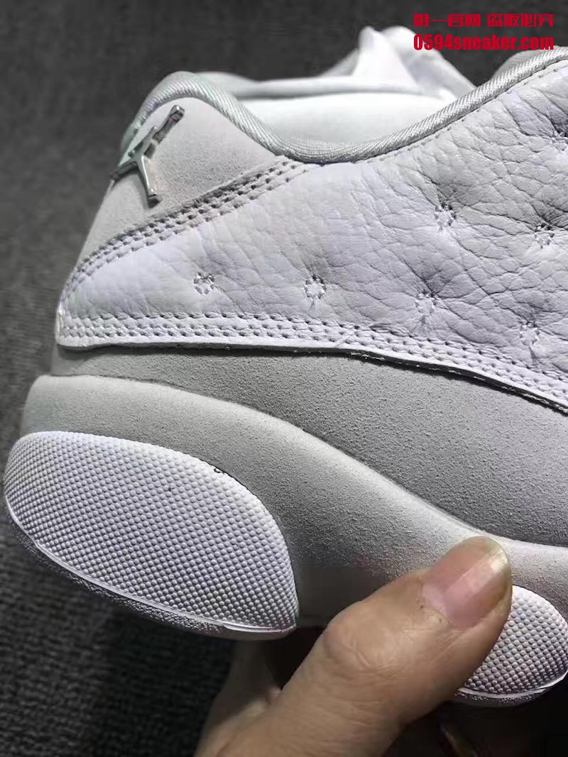 AJ13,Air Jordan 13,310810-100  实物细节图片！Air Jordan 13 Low “Pure Money” 五月发售