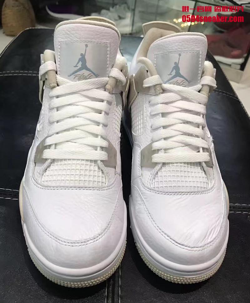 Air Jordan 4 GS,AJ4,487724-118  清新淡雅！全新 Air Jordan 4 GS “Linen” 将于六月发售