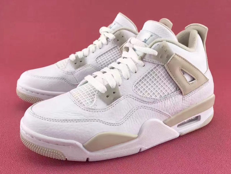 Air Jordan 4 GS,AJ4,487724-118  清新淡雅！全新 Air Jordan 4 GS “Linen” 将于六月发售