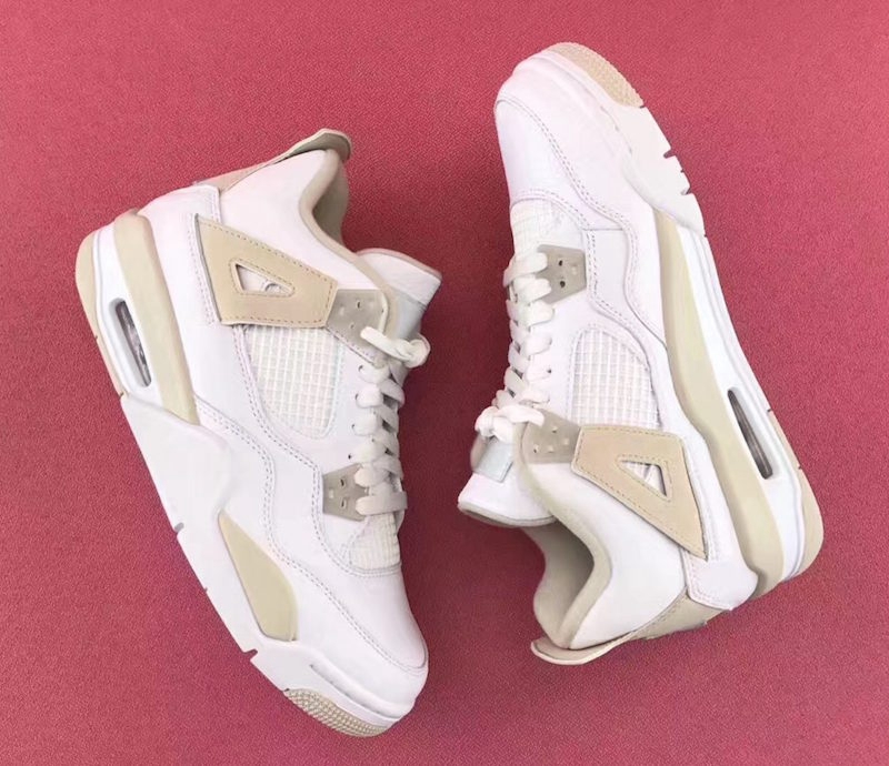 Air Jordan 4 GS,AJ4,487724-118  清新淡雅！全新 Air Jordan 4 GS “Linen” 将于六月发售