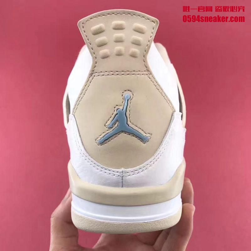 Air Jordan 4 GS,AJ4,487724-118  清新淡雅！全新 Air Jordan 4 GS “Linen” 将于六月发售