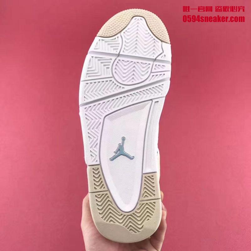 Air Jordan 4 GS,AJ4,487724-118  清新淡雅！全新 Air Jordan 4 GS “Linen” 将于六月发售