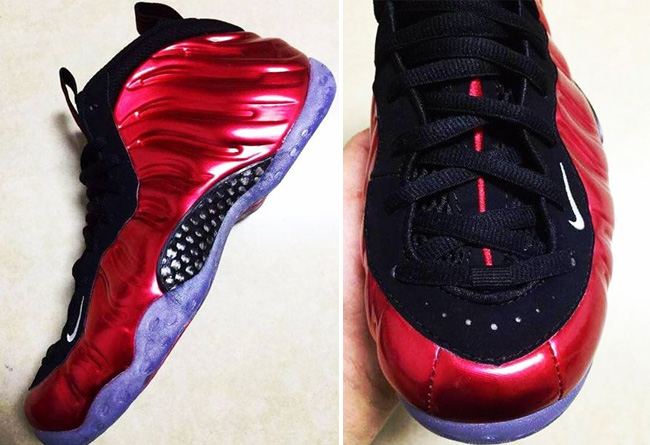 Foamposite One,Foamposite,Nike 2017 款红喷 Nike Air Foamposite One “Varsity Red” 实物曝光! Foamposite One,Foamposite,Nike 2017 款红喷 Nike Air Foamposite One “Varsity Red” 实物曝光!