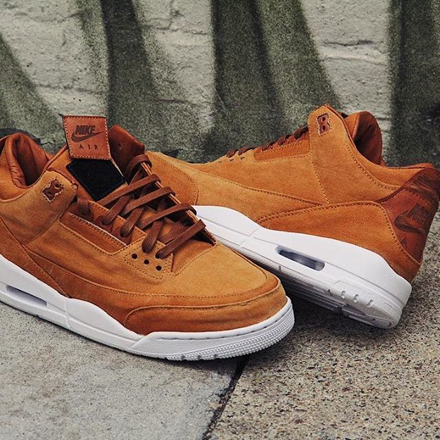 AJ3,Air Jordan 3  这双 Air Jordan 3 “Khaki Denim” 你喜欢吗？