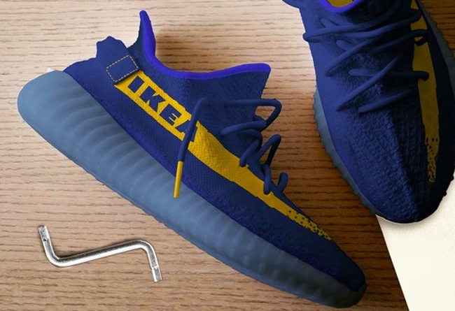 Yeezy 350 Boost V2,IKEA  脑洞大开！这双 IKEA x Yeezy 350 Boost V2 你怎么看？