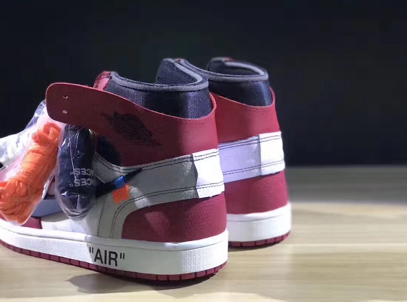 OFF-WHITE,Air Jordan 1,AJ1  四幅鞋带！OFF-WHITE x Air Jordan 1 实物近赏