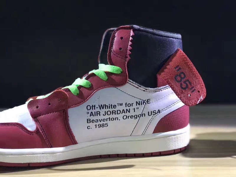 OFF-WHITE,Air Jordan 1,AJ1  四幅鞋带！OFF-WHITE x Air Jordan 1 实物近赏