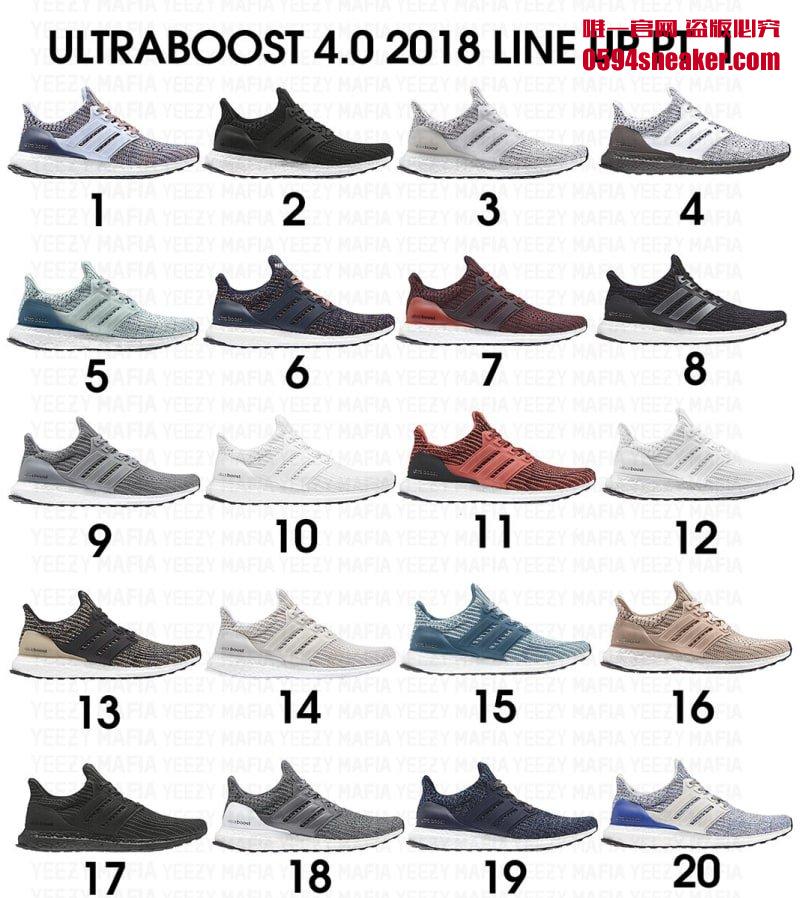 Ultra Boost 4.0,adidas  一口气曝光 20 双！Ultra Boost 或将迎来 4.0 时代！