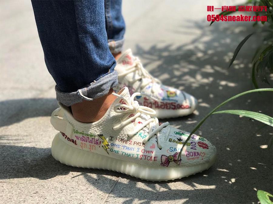 Yeezy 350 Boost V2,Yeezy 350  纯白 Yeezy 350 Boost V2 怕脏？你也可以这样玩！