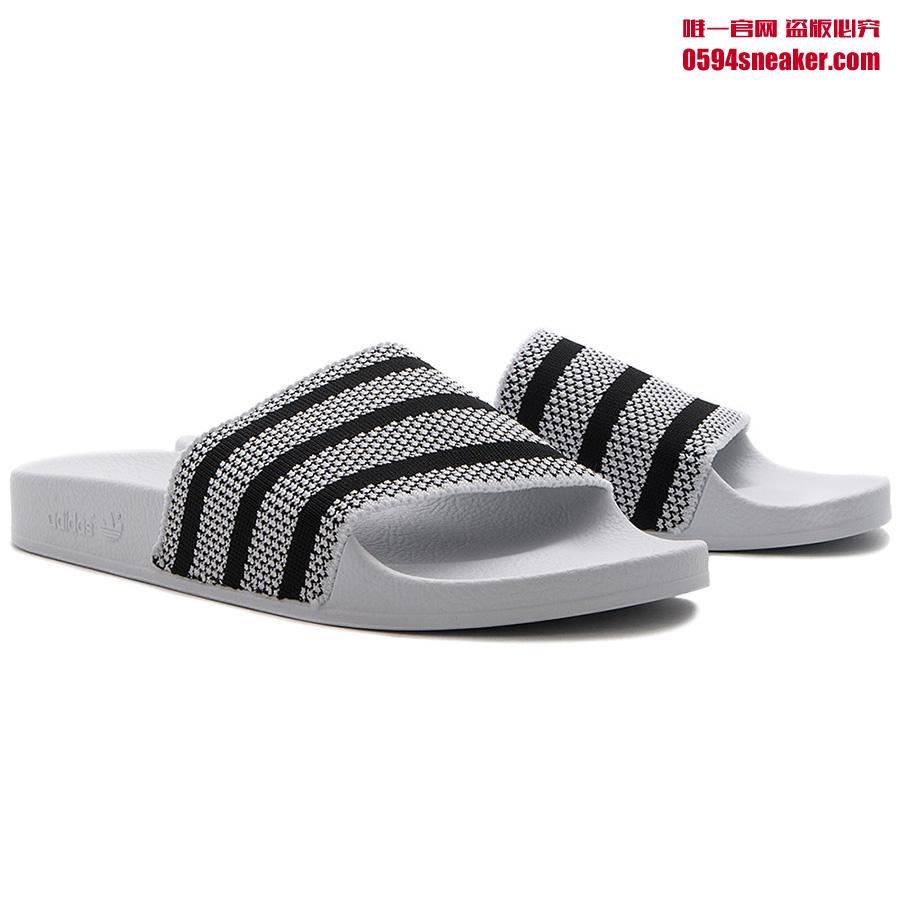 adilette,adidas 这个夏天你可以穿 Primeknit 编织版本的拖鞋了！