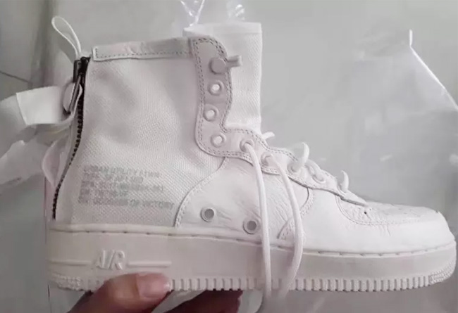 SF-AF1,Nike  加入后跟拉链！SF-AF1 Mid 中帮版本现身