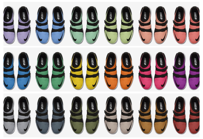 NIKEiD,Air Sock Racer  这双轻便又时髦的袜子鞋，开启了炫彩的 NIKEiD 选项