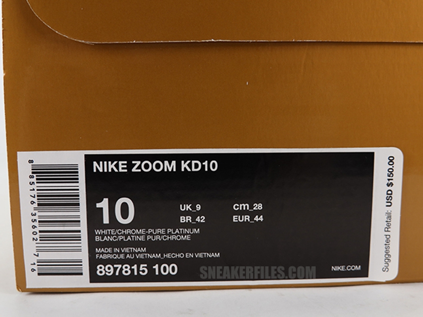 Nike,KD10,897815-100 细节近览!Nike KD 10 最新实物开箱 Nike,KD10,897815-100 细节近览!Nike KD 10 最新实物开箱