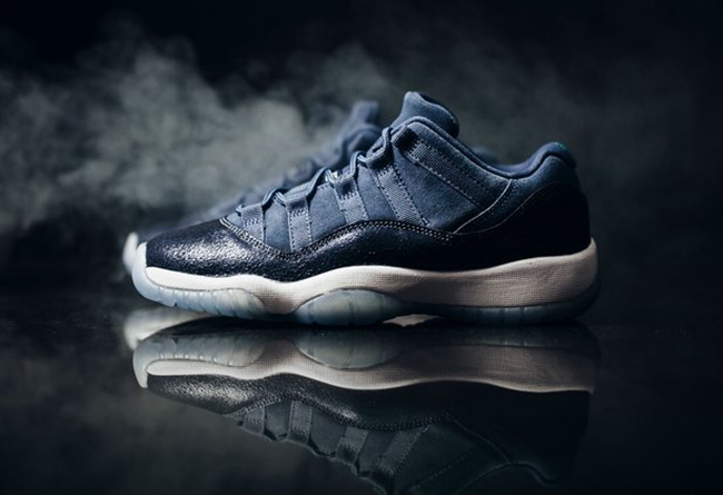 Air Jordan 11 Low,580521-408,A  冰裂纹理！蓝月亮 Air Jordan 11 GG 本周末官网上架