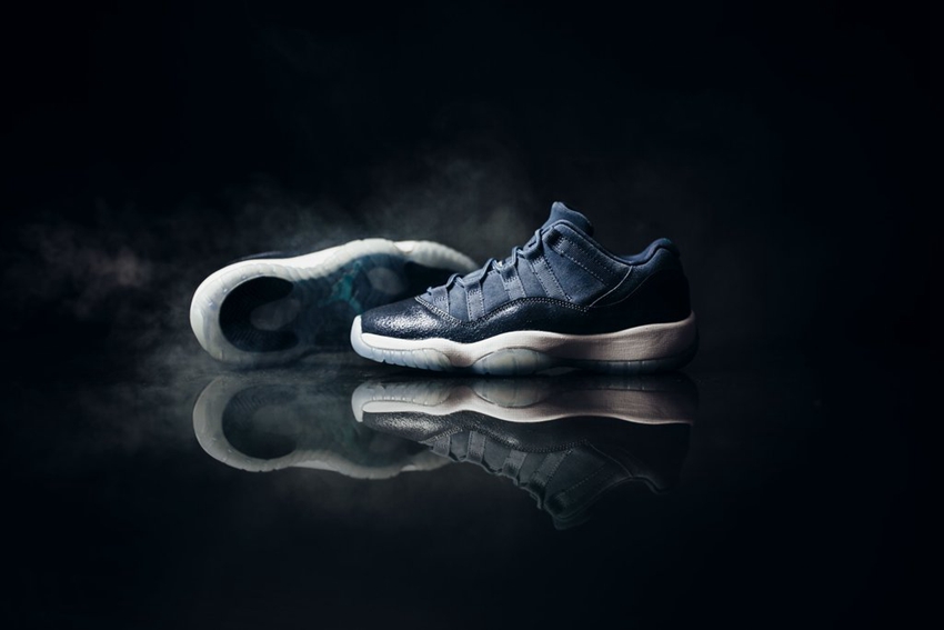 Air Jordan 11 Low,580521-408,A  冰裂纹理！蓝月亮 Air Jordan 11 GG 本周末官网上架
