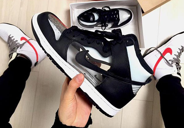 CDG,Nike,Dunk High  出众时尚感！CDG HOMMES Plus x Nike Dunk High 近赏