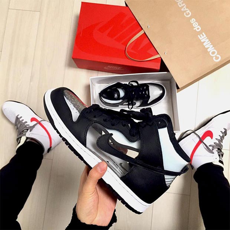 CDG,Nike,Dunk High  出众时尚感！CDG HOMMES Plus x Nike Dunk High 近赏