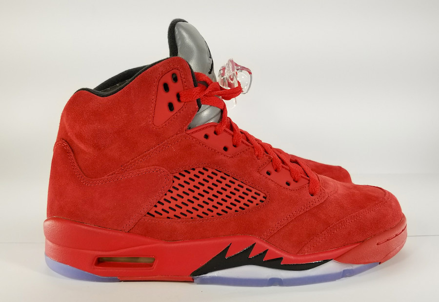 136027-602,AJ5,Air Jordan 5 136027-602AJ5 7 月 1 日发售！红麂皮 Air Jordan 5 “Red Suede” 要来了！