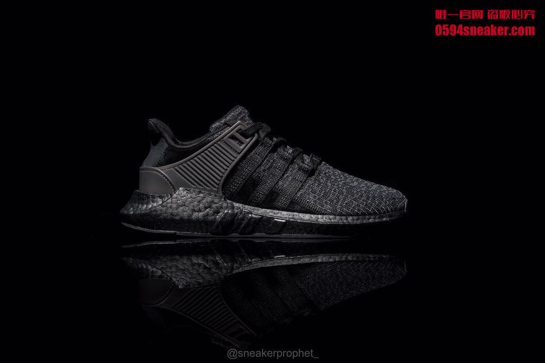 EQT 93/17 Boost,EQT,adidas  黑武士配色 EQT 93/17 Boost “Triple Black” 首次曝光！