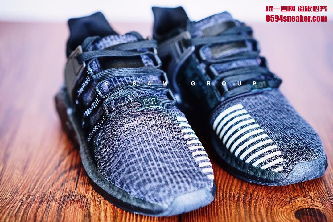 EQT 93/17 Boost,EQT,adidas  黑色中底！EQT 93/17 Boost “Triple Black” 实物新图