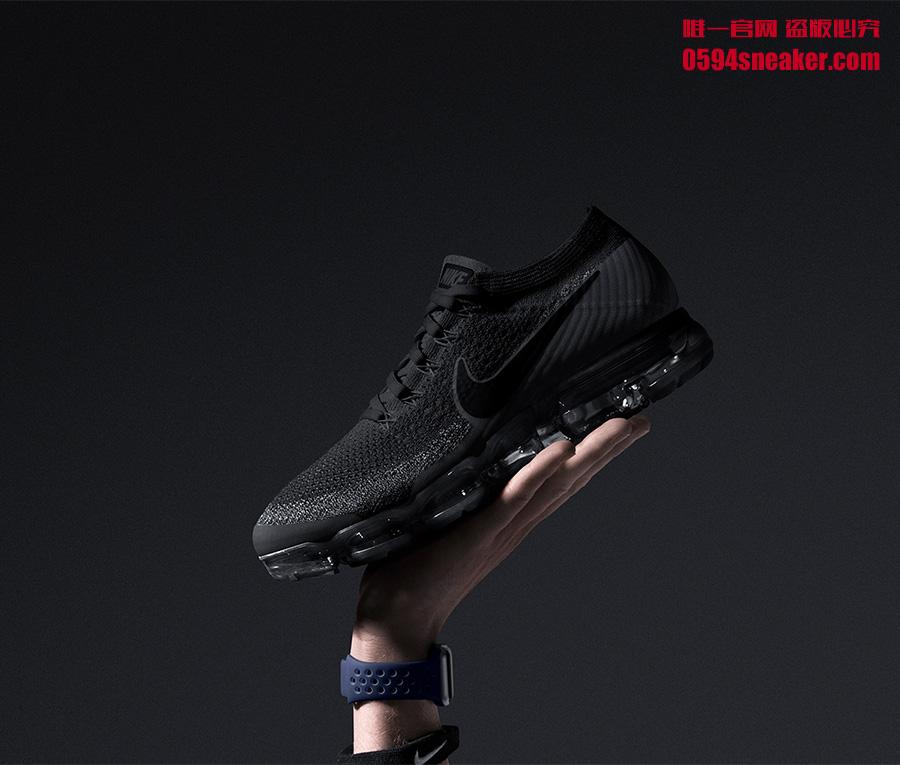 849558-007,VaporMax,Nike 849558-007 明早 9 点上架！Nike Air VaporMax “Black/Anthracite” 发售提醒