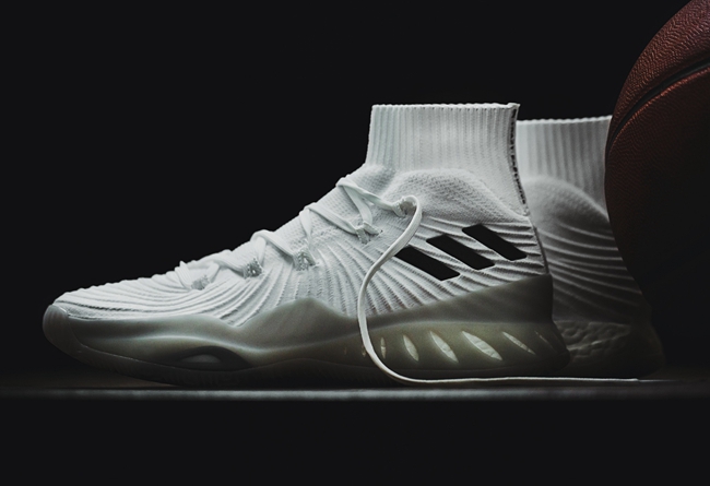 adidas,Crazy Explosive 17  颜值更出众！Crazy Explosive 17 Primeknit 白色版本近赏