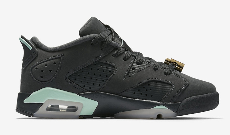 Air Jordan 6 Low,GS,Mint Foam,  金属扣加持！Air Jordan 6 Low GS “Mint Foam” 本周登场