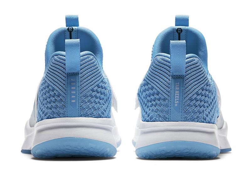 Jordan Trainer 2 Flyknit,UNC  又一款北卡装扮！Jordan Trainer 2 Flyknit “UNC” 现已发售