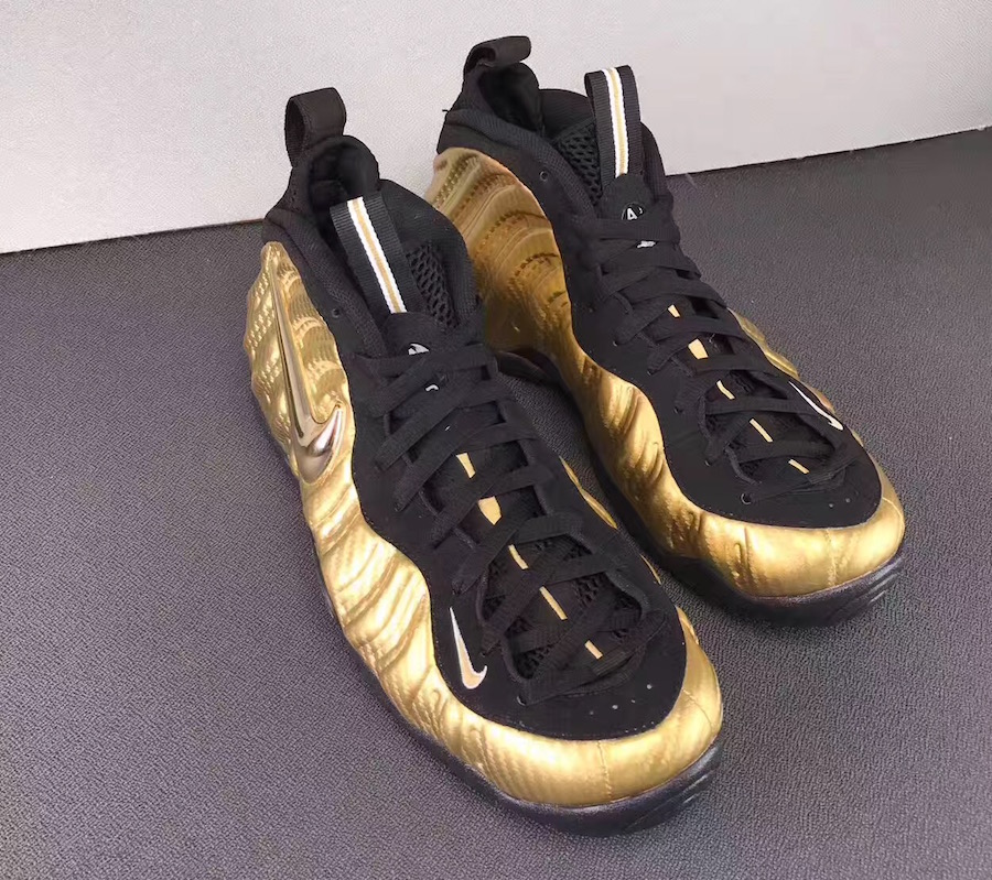 Nike,Air Foamposite Pro,624041  奢华耀眼的金泡！Air Foamposite Pro “Metallic Gold” 细节欣赏