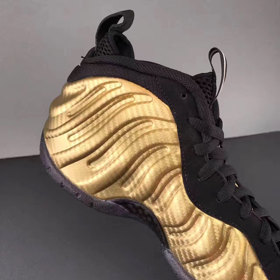 Nike,Air Foamposite Pro,624041  奢华耀眼的金泡！Air Foamposite Pro “Metallic Gold” 细节欣赏