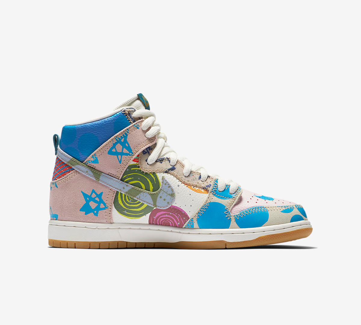 918321-381,Dunk SB,Nike 918321-381 惊艳堪比 WHAT THE！这双 TC x Dunk SB High 将于周四发售！